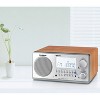 Sangean® Tabletop Retro Wooden-Cabinet Digital AM/FM/Clock Radio with Remote, Walnut, WR-2 in Brown - 4 of 4