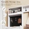Heynemo 5-in-1 Shoe Cabinet with Flip Drawer, Entryway Shoe Storage with Pegboard, Adjustable Shelf, Wood Entryway Cabinet - 3 of 4