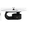 Sapphtopaz 2-Piece Modern Nesting Coffee Table Set for Living Room – Faux Marble Oval Center Table & Round Side Table with Metal Frame - 3 of 4