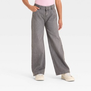 Girls' Wide Leg Jeans - Cat & Jack™ - 1 of 3