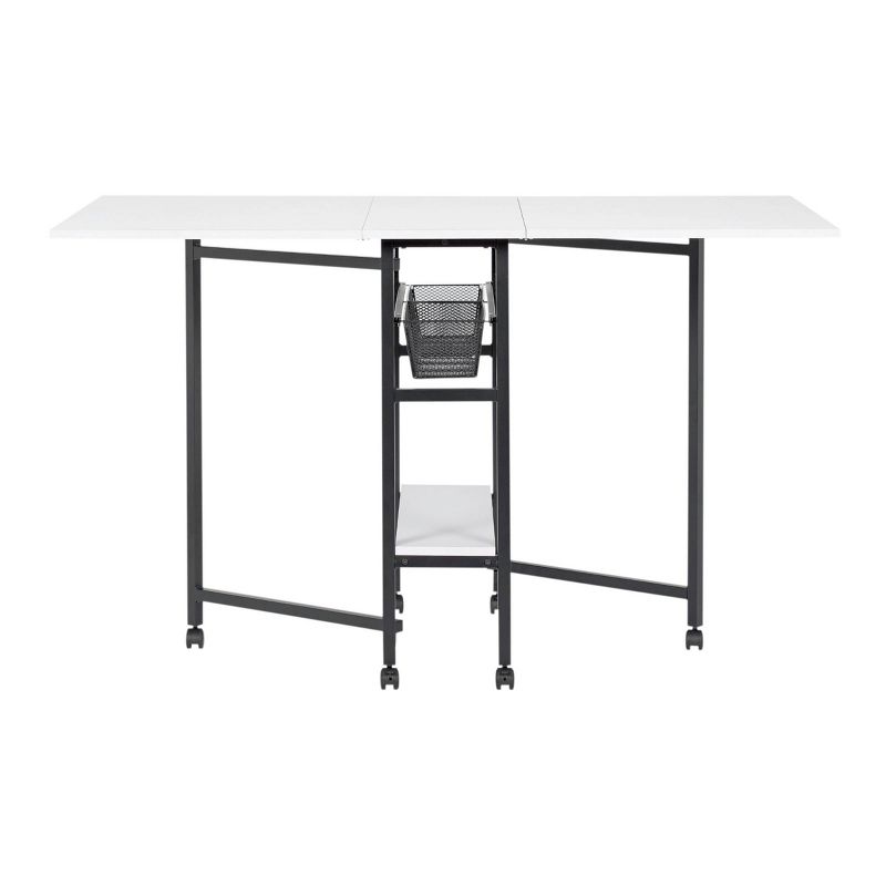 36&#34; Fixed Height Cutting Table with Basket Charcoal/White - Sew Ready, 5 of 18