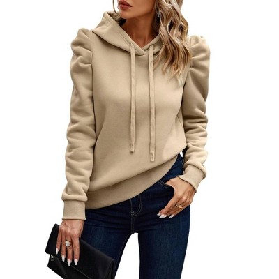 Clearlove Womens 2025 Hoodies Drawstring Hooded Pullover Casual Long Sleeve Sweatshirt