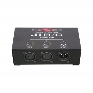 GALAXY AUDIO Microphone Input Combiner Junction Box joins two mics into one output JIBC - 1 of 1