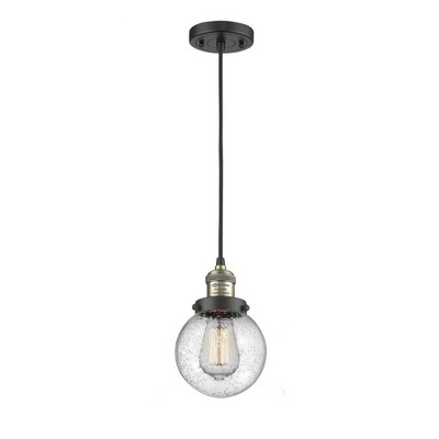 Beacon - 1 Light Cord Hung Mini Pendant In Industrial Style-9.5 Inches Tall and 6 Inches Wide