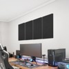 VEVOR 4 PCS Acoustic Panels, 2 inch Thick 23.6 x 11.8 inch Fiberglass Sound Absorbing Panels, Self-adhesive Soundproof Wall Boards, Black - 2 of 4