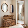 Farmhouse Style Storage Chest and Bench with Safety Hinges - Versatile Storage Solution for Entryway, Bedroom, and Living Room - 2 of 4