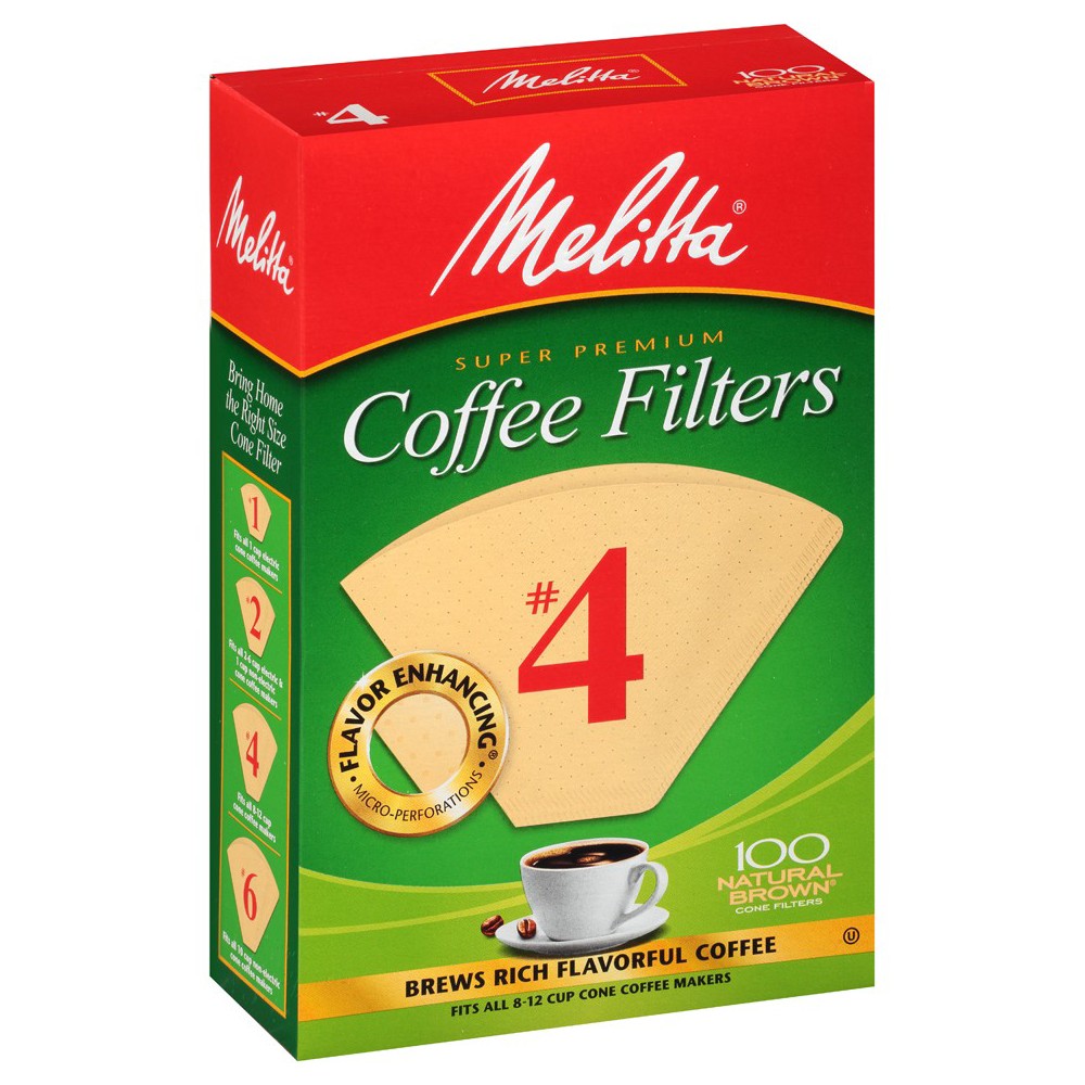 Melitta Natural  #4 Coffee Filter 100ct