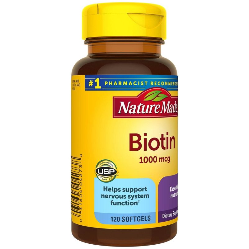 Nature Made Biotin 1000 mcg Softgels - 120ct, 5 of 9