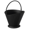 Gardenised Indoor and Outdoor Black Iron Ash Bucket Use for Fire Pit, Wood Burning Stove, Grill - 2 of 4