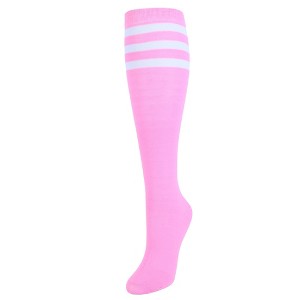 CTM Women's Julietta Fashion Knee-High Striped Socks (1 Pair) - 1 of 4