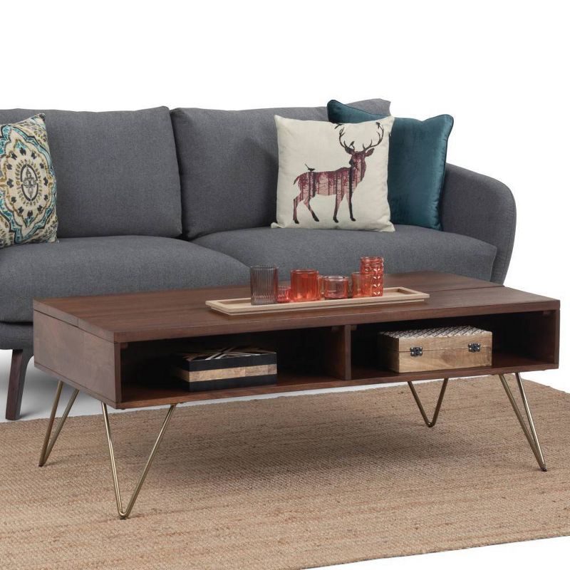 Moreno Solid Mango Wood Lift Top Coffee Table - WyndenHall, 3 of 14