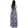 LA LEELA Women's Tube Dress Top Maxi Flowy One Size Black Floral - 3 of 4