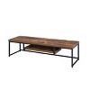 Bob TV Stand for TVs up to 59" Weathered Oak/Black Metal Finish - Acme Furniture: Sturdy Console for Television Display - 4 of 4
