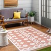 Hauteloom Elio Orange Outdoor Rug - 3 of 4