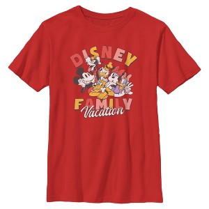Boys Mickey & Friends Family Vacation T Shirt - 1 of 4