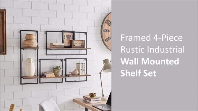 4pc Framed Wall Shelf Set - Danya B., 2 of 17, play video