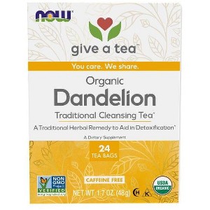 Dandelion Tea by Now Foods  -  24 Bags - 1 of 2