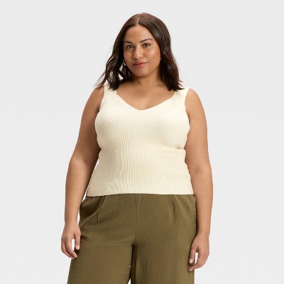 Women's V-Neck Sweater Tank - A New Day™