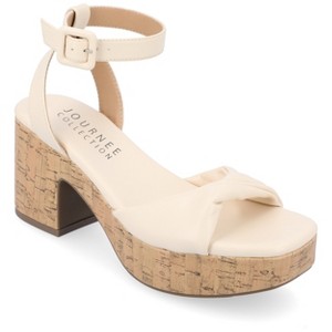 Journee Collection Womens Eianna Ankle Strap Platform Sandals - 1 of 4