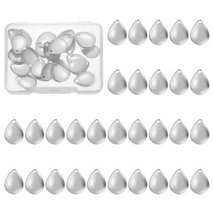 Unique Bargains Metal Curved Fishing Spinner Baits with Plastic Storage Box 40 Pcs - 1 of 4