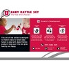 Baby Fanatic Wood Rattle 2 Pack - NCAA Utah Utes Baby Toy Set - 3 of 4
