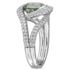 EVERLY JEWELRY |Multiple-color option Silver Engagement Ring with Multiple color gemstone Options. - 2 of 4
