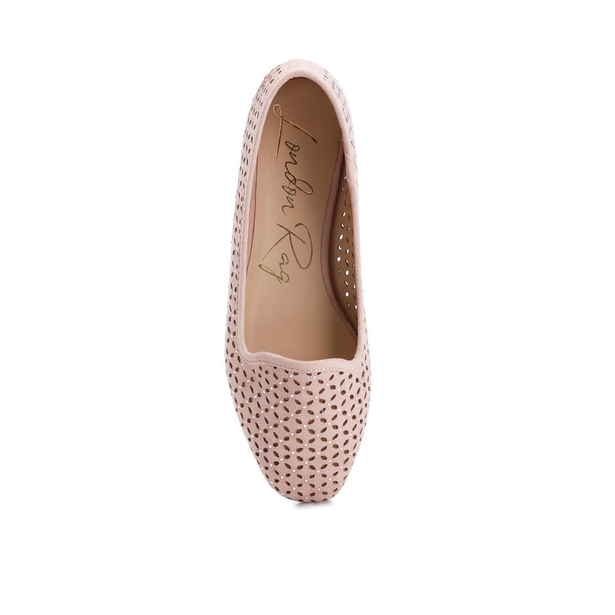 Обувь London Rag Womens Gordon Perforated Ballerinas 10 — фото 5