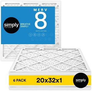 Simply Air Filter, MERV 8, 6 Pack, Furnace Air Filter for HVAC - 1 of 4
