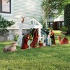 Sandinrayli Outdoor Lighted Nativity Set with 20 LED Lights, Holiday Yard Lawn Christmas Garden Decoration - 4 of 4