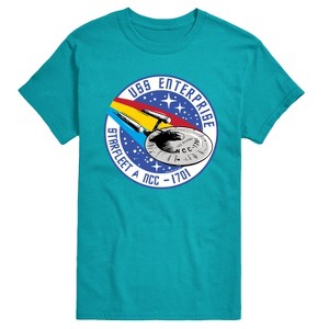 Men's - Star Trek - Enterprise Mission Patch Short Sleeve Graphic T-Shirt - 1 of 4