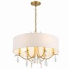 Crystorama Lighting Rollins 6 - Light Chandelier in  Antique Gold - 3 of 4