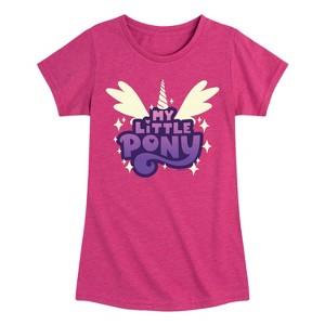 Girls' - My Little Pony - Wings Logo Fitted Short Sleeve Graphic T-Shirt - 1 of 3