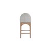 Meridian Furniture,Waldorf Grey Chenille Fabric Stool - 2 of 4