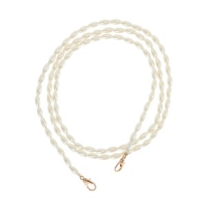 Unique Bargains 1 Pc Faux Pearl Handbag Strap White - 1 of 4