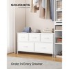 5-Drawer Fabric Dresser with Steel Frame, TV Stand Storage Organizer, 88 lb Top Load, for Bedroom Closet Entryway - 2 of 4
