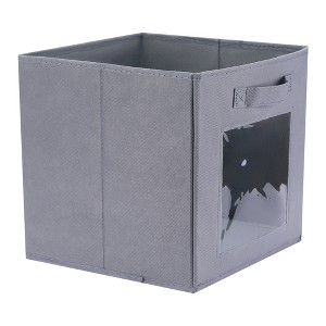 Unique Bargains Fabric Collapsible Lightweight Storage Bins with Handles 3 Pcs - 1 of 4