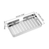 Unique Bargains 304 Stainless Steel Wall Mounted Soap Dish Holder with Installation Kits - 2 of 4