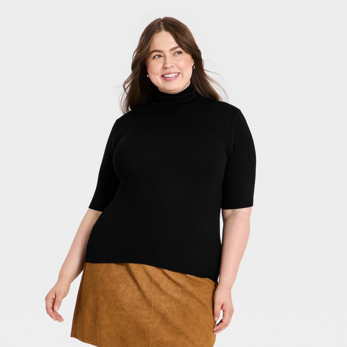 Women's Featherweight Turtleneck Top - A New Day™ - thumbnail 4