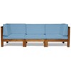 Maggift Outdoor Patio Seating Sets, Unique Design, Ideal for Conversations, Perfect for Gardens and Living Spaces, Blue, 90.75"*30.25"*26.5" - 3 of 4