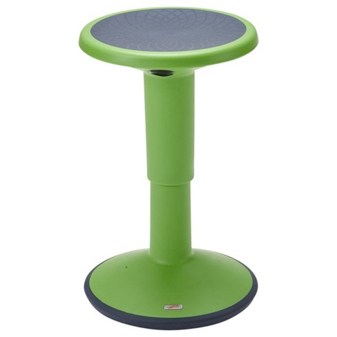 ECR4Kids SitWell Wobble Stool, Adjustable Height, Active Seating, Grassy  Green