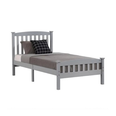 Vtec Trading Gray Wood Bed Frame With Headboard