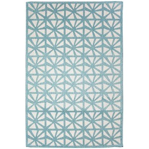 Liora Manne Carmel  Indoor/Outdoor Rug  Aqua.. - 1 of 4