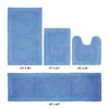 Edge Bath Rug 100% Premium Cotton Ultra-Soft Water Absorbent Tufted Solid Reversible 4 Piece Bathroom Rug Set for Machine Washable Bathmat - 2 of 2