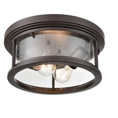 Millennium Lighting Bresley 2 - Light Flush Mount in  Powder Coat Bronze