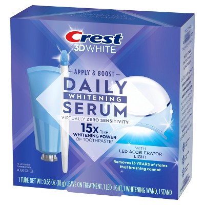 Crest 3DWhite Daily Whitening Serum with LED Light, Leave-on Teeth Whitening Treatment  - 0.63 oz_5