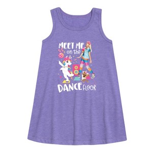 JoJo Siwa Meet Me On The Dance Floor Graphic Sleeveless Aline Dress - Purple - 2T - 1 of 2