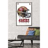 Trends International NFL San Francisco 49ers - Drip Helmet 20 Framed Wall Poster Prints - 2 of 4