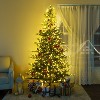 Home Imports Emporium Lujan Prelit Artificial Christmas Tree, Realistic Nordic Christmas Tree with Lights, Green - 3 of 4