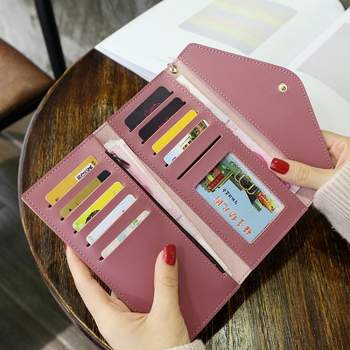 Women Fashion Simple Wallet Card Holder Tassel Purse Clutch Handbag