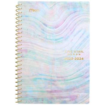 Five Star 2023-24 Academic Planner 5.5"x8.5" Weekly/Monthly Biodome Wave